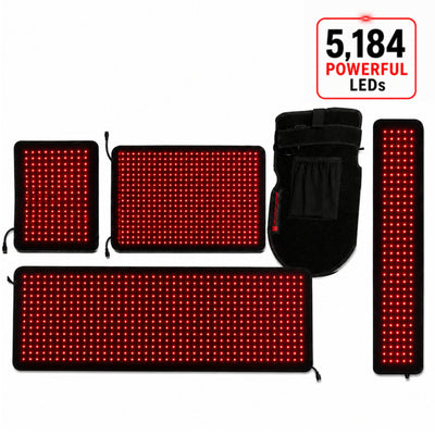 Red Light Pain Relief Kit – 5 Powerful Devices for Full-Body Relief- 5,184 Total LEDs