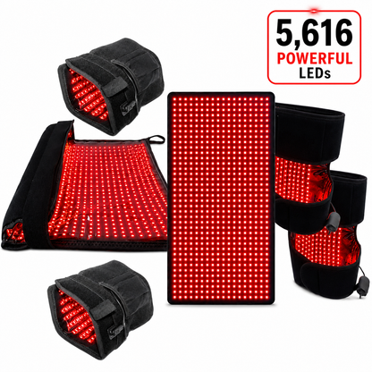 Red Light Neuropathy Support Kit for Hands and Feet – 6 Devices for Faster Relief Total LEDs: 5,616